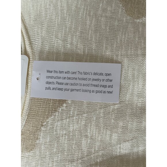 By Giuliana Women’s Cream Long Sleeve Sweater - Size 1X, Abstract Pattern, Plus - Picture 3 of 7